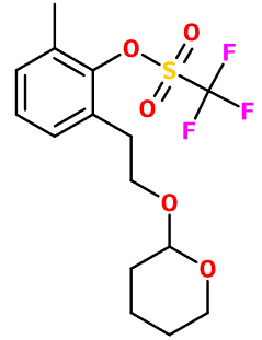 (image for) MC085215 2-Methyl-6-[2-(oxan-2-yloxy)ethyl]phenyl trifluoromethanesulfonate